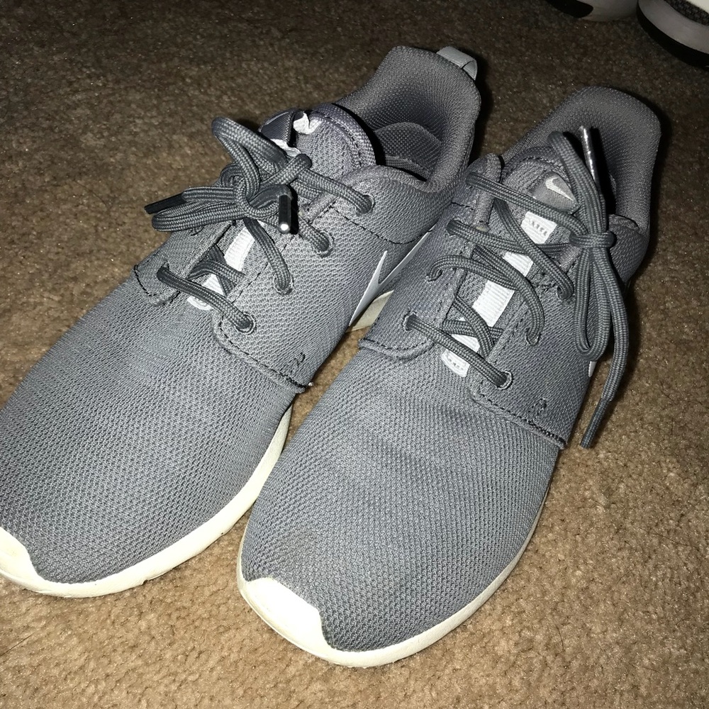 Women’s Nike Roshe Ones Gray Running Shoes